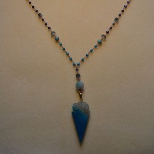 Agate Arrowhead Necklace!